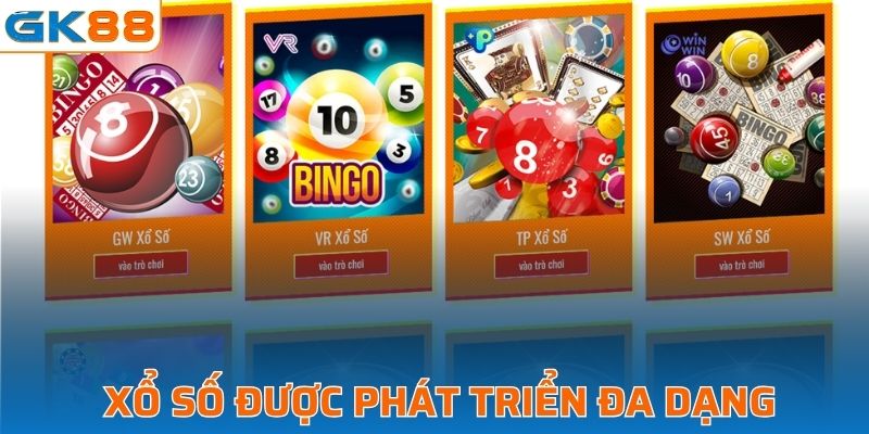 Siêu phẩm xổ số được phát triển đa dạng, mới mẻ